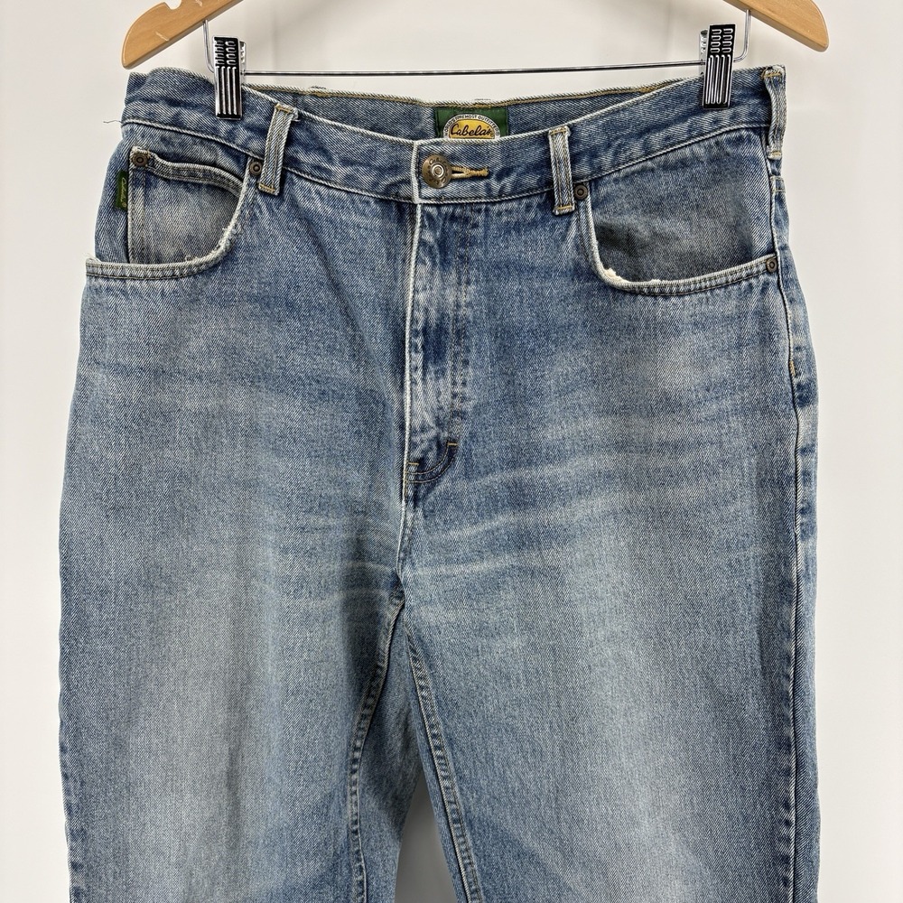 Cabela's Men's 34x32 Denim Jeans Blue Cotton Straight Leg Men's Jeans